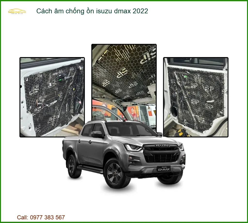 Cách âm chống ồn Isuzu Dmax 2022 - Địa Chỉ Lắp Đặt Uy Tín TPHCM