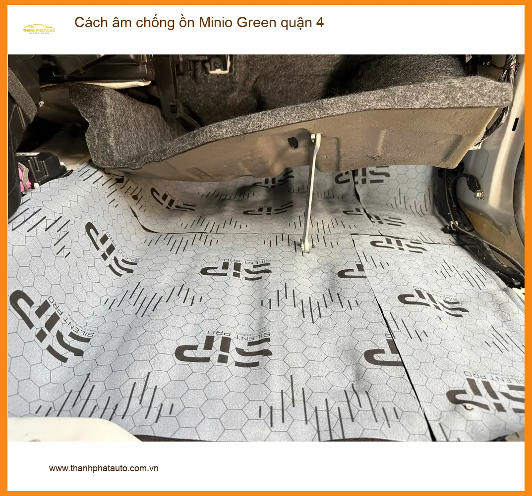 Nơi Lắp Cách Âm Chống Ồn Ô Tô âm chống ồn Minio Green quận 4 - Giá Tốt TPHCM ảnh thực tế 2