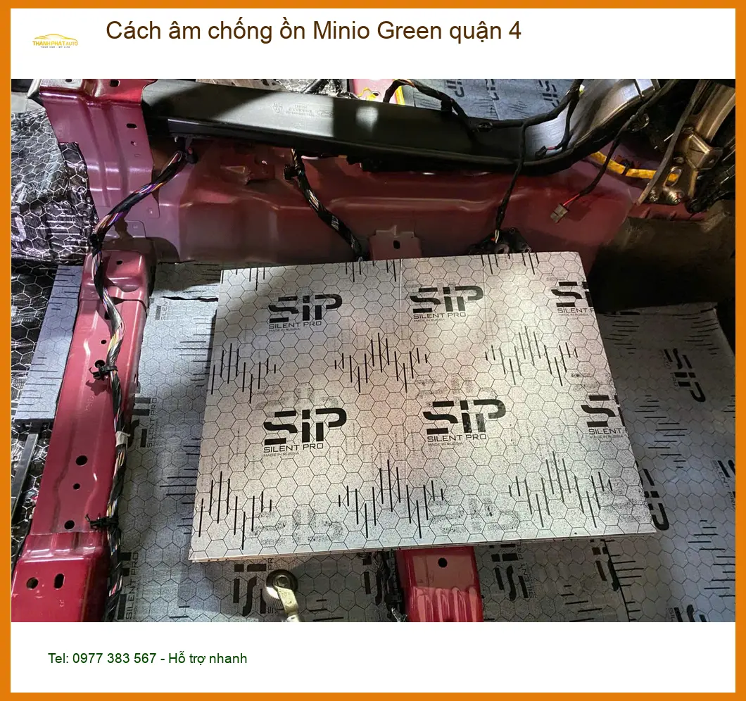 Nơi Lắp Cách Âm Chống Ồn Ô Tô âm chống ồn Minio Green quận 4 - Giá Tốt TPHCM ảnh thực tế 3