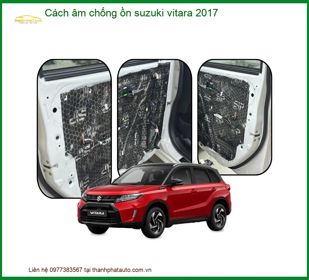 Cách Âm Chống Ồn Suzuki Vitara 2017 - Địa Chỉ Lắp Đặt Uy Tín TPHCM