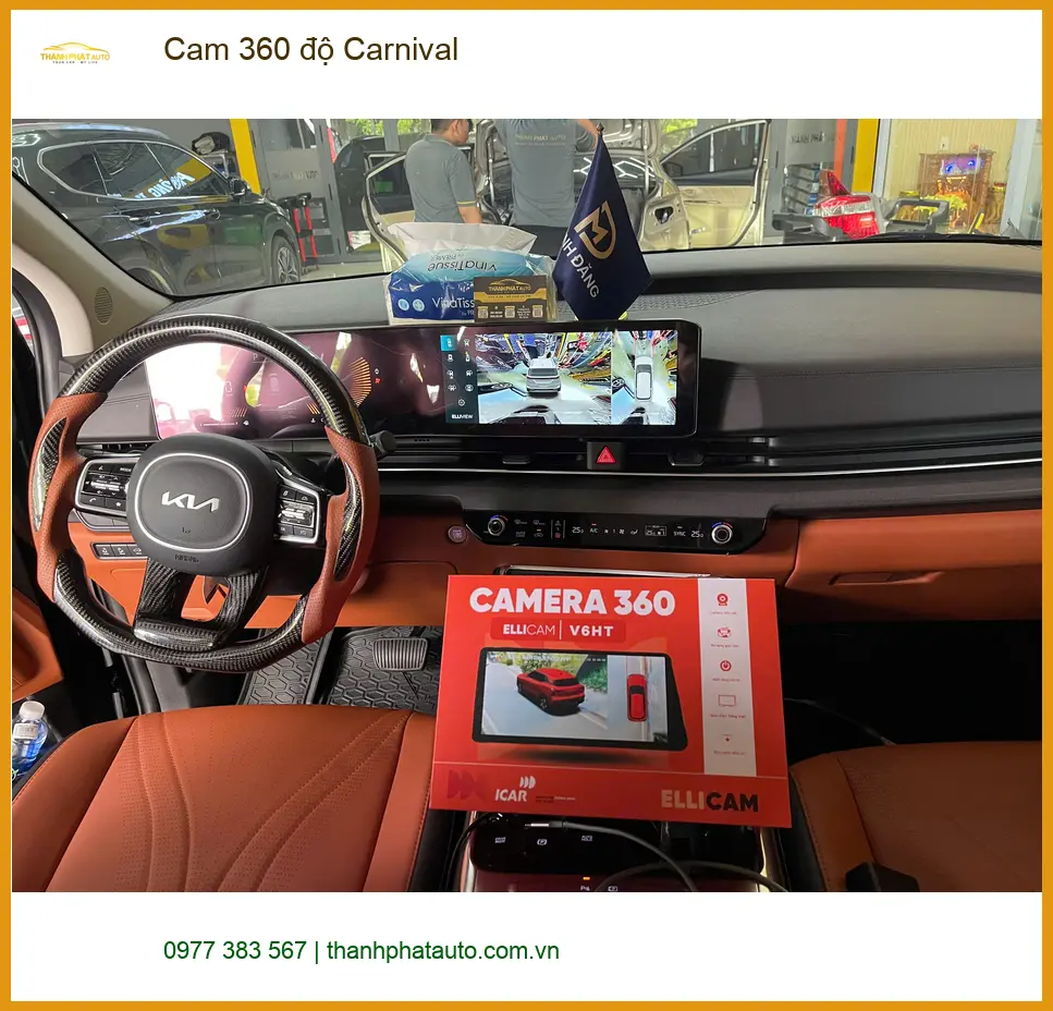 Chị Mai Anh lắp Cam 360 độ Carnival tại Quận 9 vì lo điểm mù