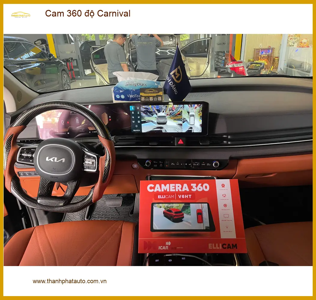 Chị Mai Anh lắp Cam 360 độ Carnival tại Quận 9 vì lo điểm mù ảnh thực tế 3