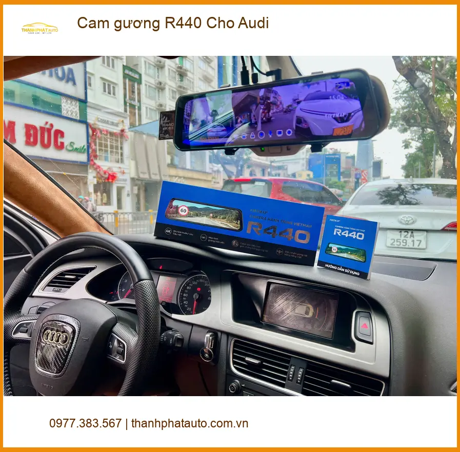 Anh Minh lắp cam gương R440 cho Audi Q5 tại Quận Thủ Đức để ghi hình an toàn hơn ảnh thực tế 2