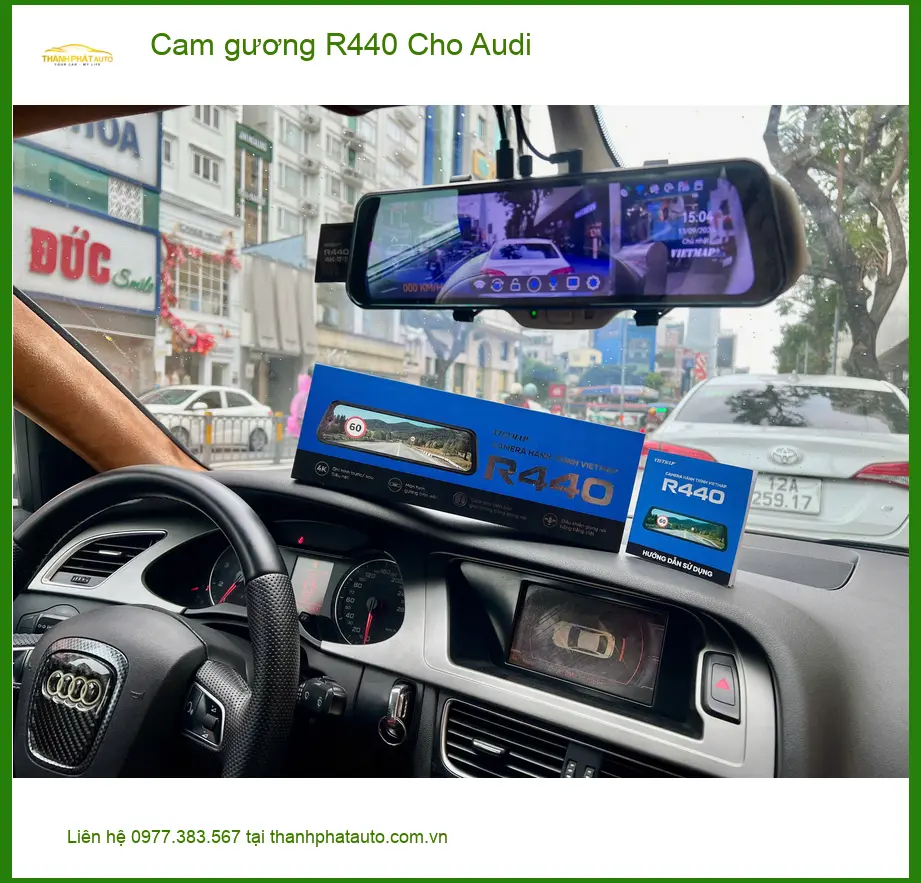 Anh Minh lắp cam gương R440 cho Audi Q5 tại Quận Thủ Đức để ghi hình an toàn hơn ảnh thực tế 3