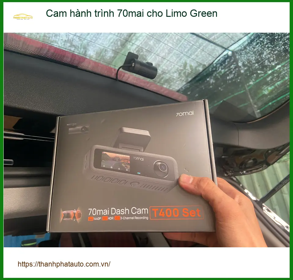 Chú Bảo lắp Cam hành trình 70mai cho Limo Green tại Quận 12 để ghi lại hành trình rõ nét