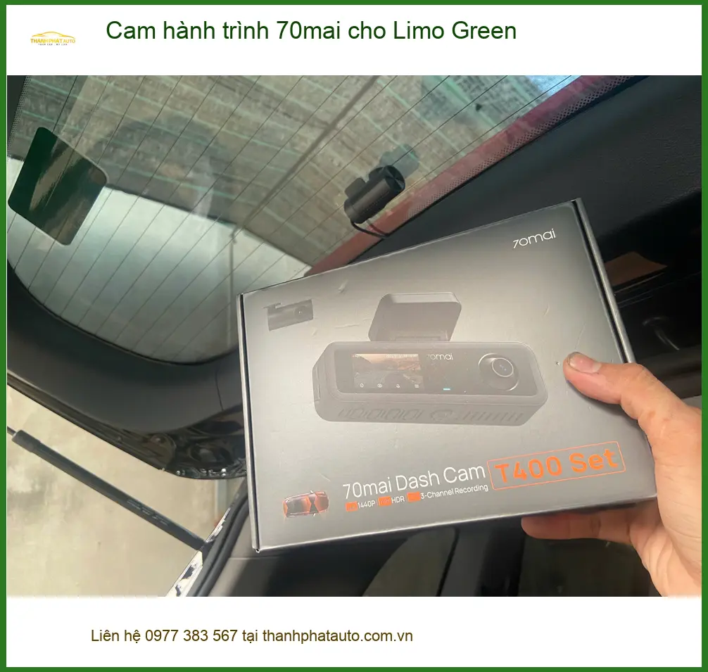 Chú Bảo lắp Cam hành trình 70mai cho Limo Green tại Quận 12 để ghi lại hành trình rõ nét ảnh thực tế 2