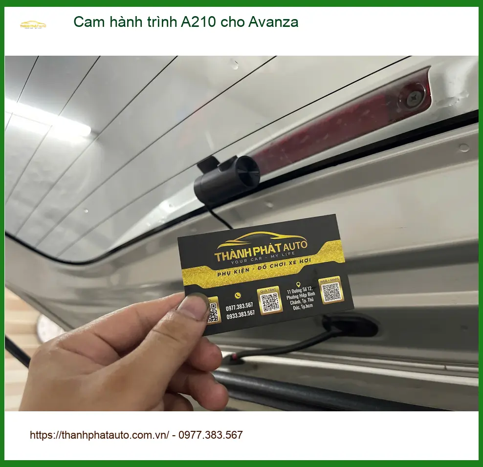 Anh Tùng lắp Cam hành trình A210 cho Avanza ở Quận 12 tăng cường an toàn ảnh thực tế 2