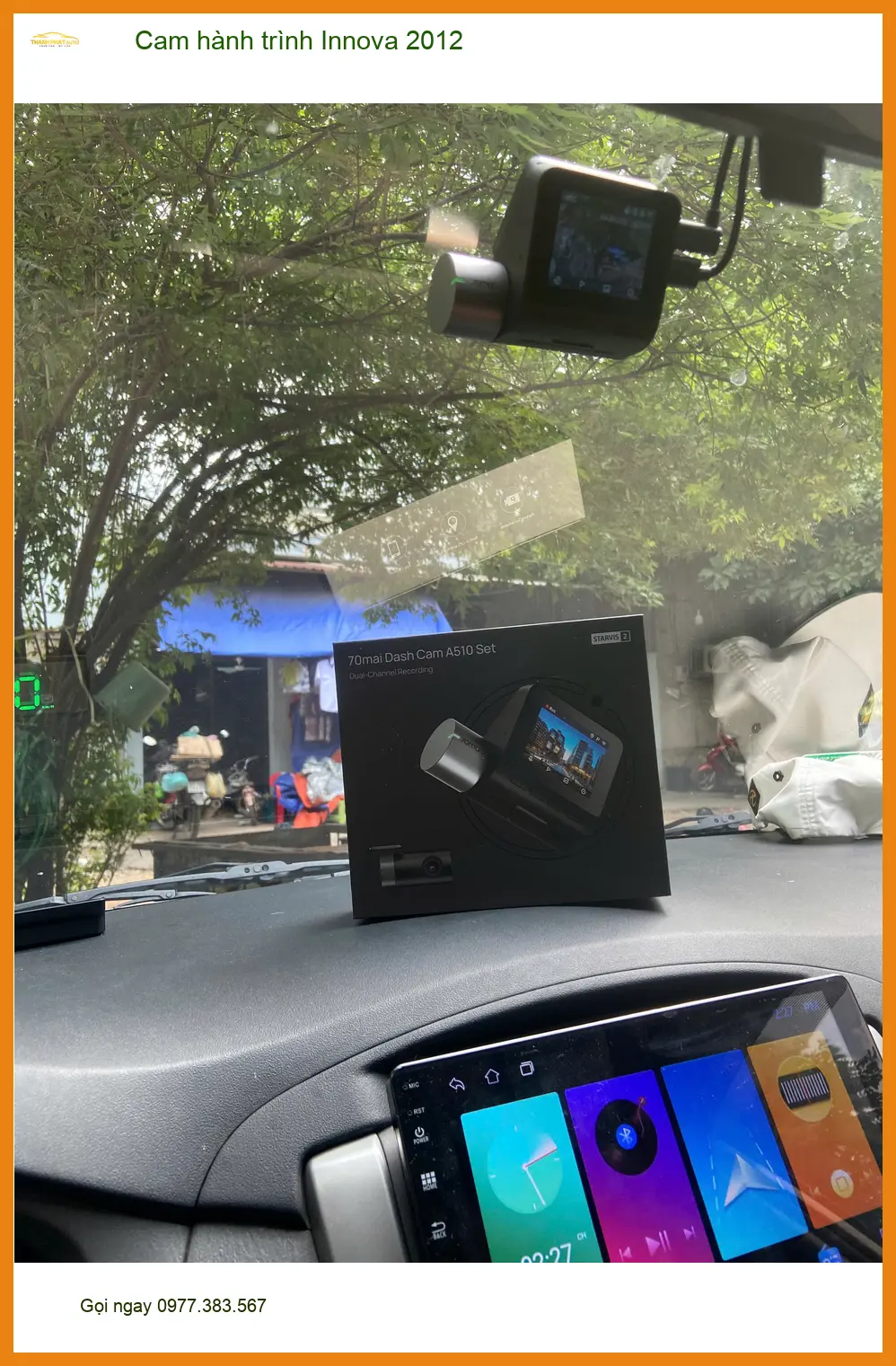 Anh Phi lắp camera hành trình cho Innova 2012 tại Thủ Đức để an tâm di chuyển ảnh thực tế 4