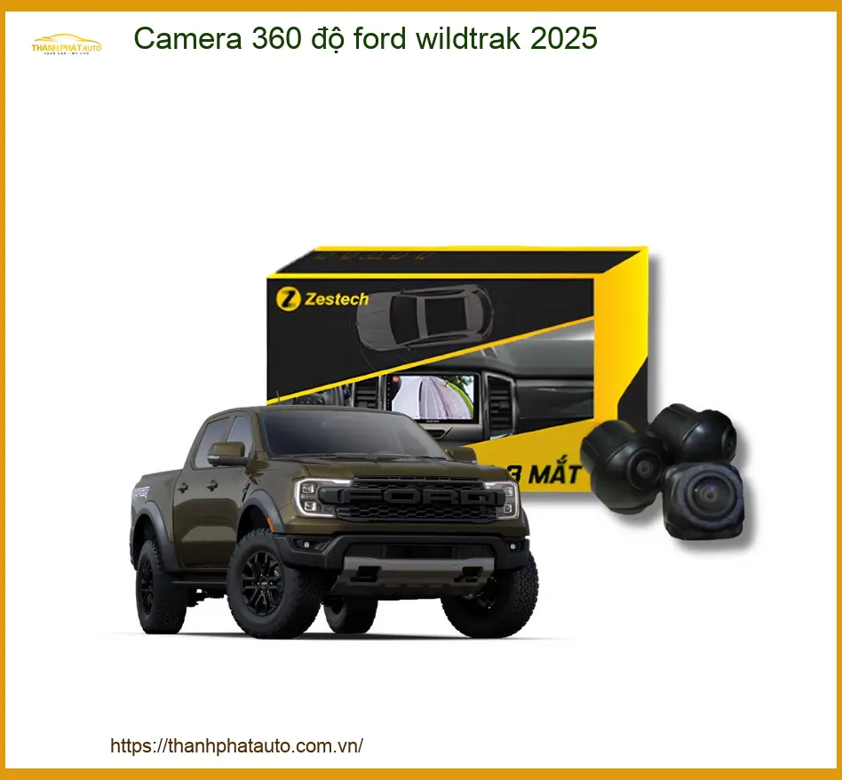 Camera 360 độ Ford Wildtrak 2025 - Địa Chỉ Gắn Chính Hãng TPHCM
