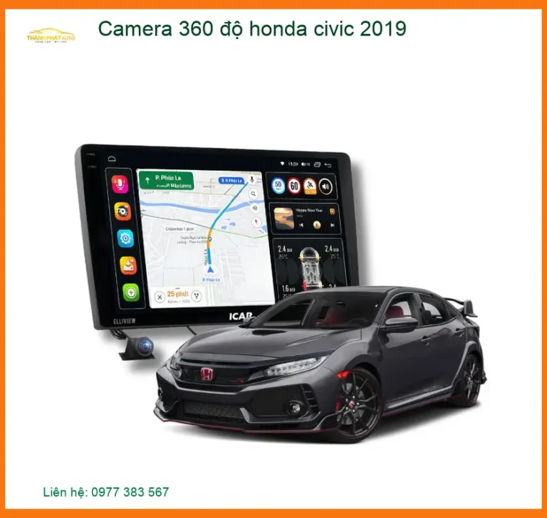 Camera 360 độ Honda Civic 2019 - Địa Chỉ Lắp Đặt Uy Tín TPHCM