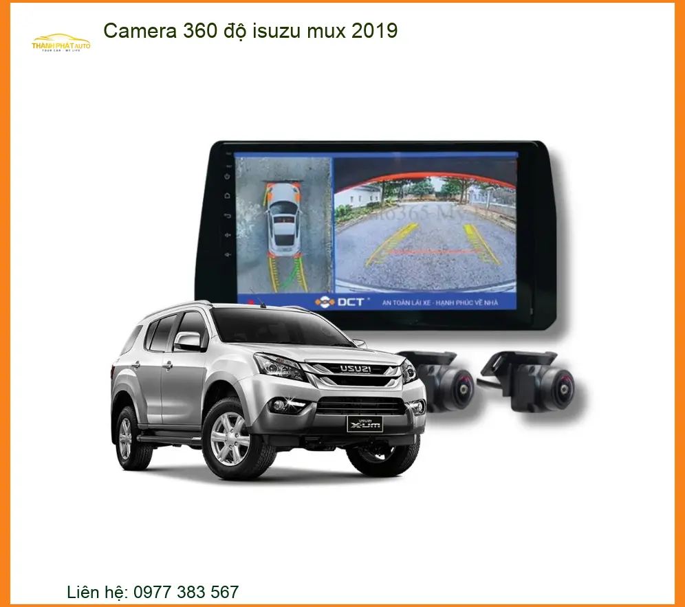 Camera 360 độ Isuzu Mu-X 2019 - Trung Tâm Lắp Đặt Uy Tín TPHCM