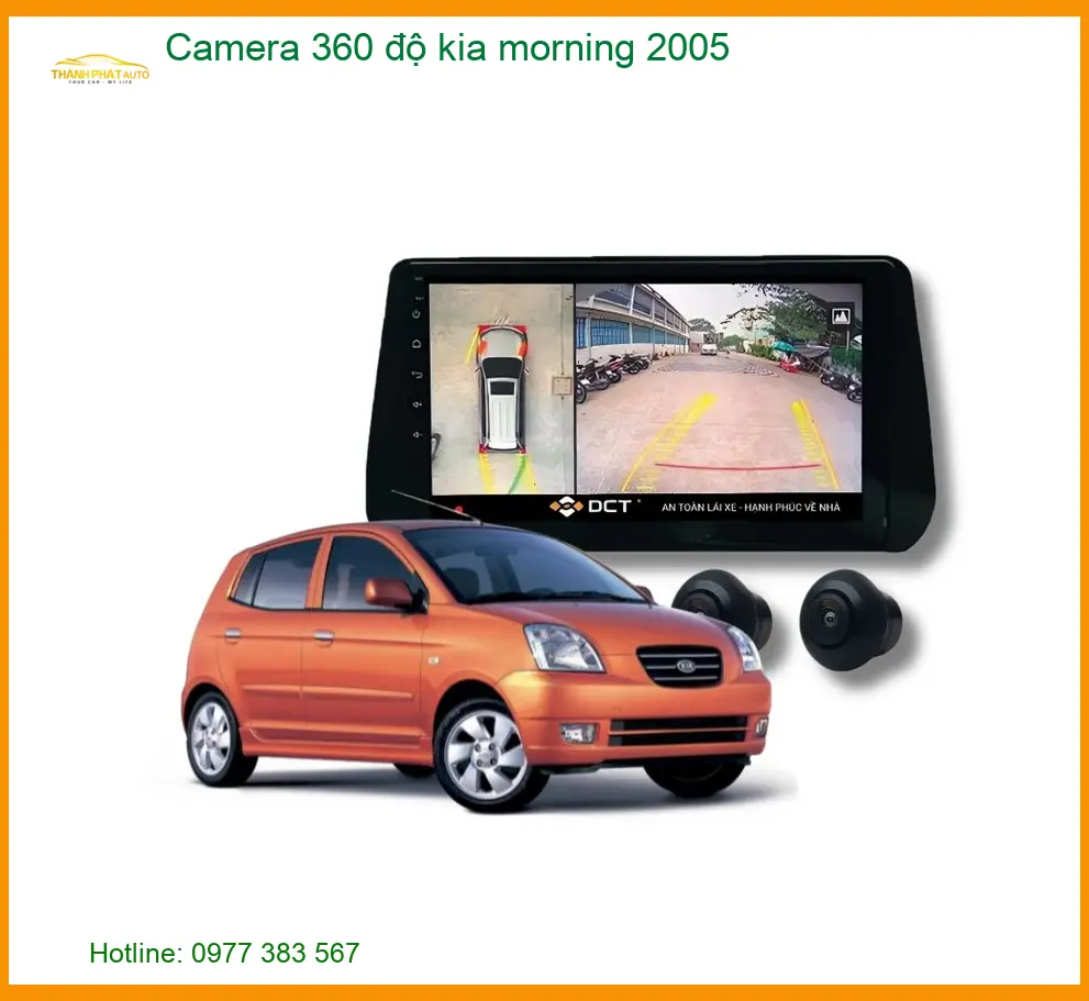 Camera 360 độ Kia Morning 2005 - Trung Tâm Lắp Đặt Uy Tín TPHCM