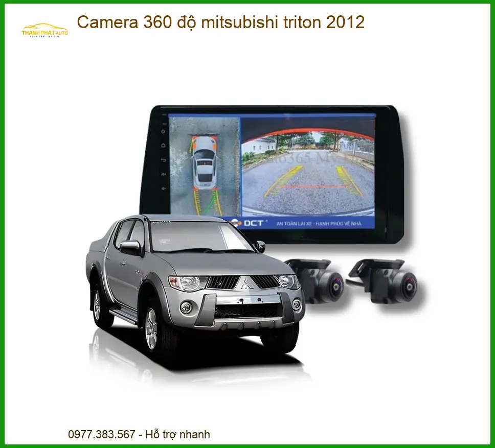 Camera 360 độ Mitsubishi Triton 2012 - Địa Chỉ Lắp Đặt Chính Hãng TPHCM