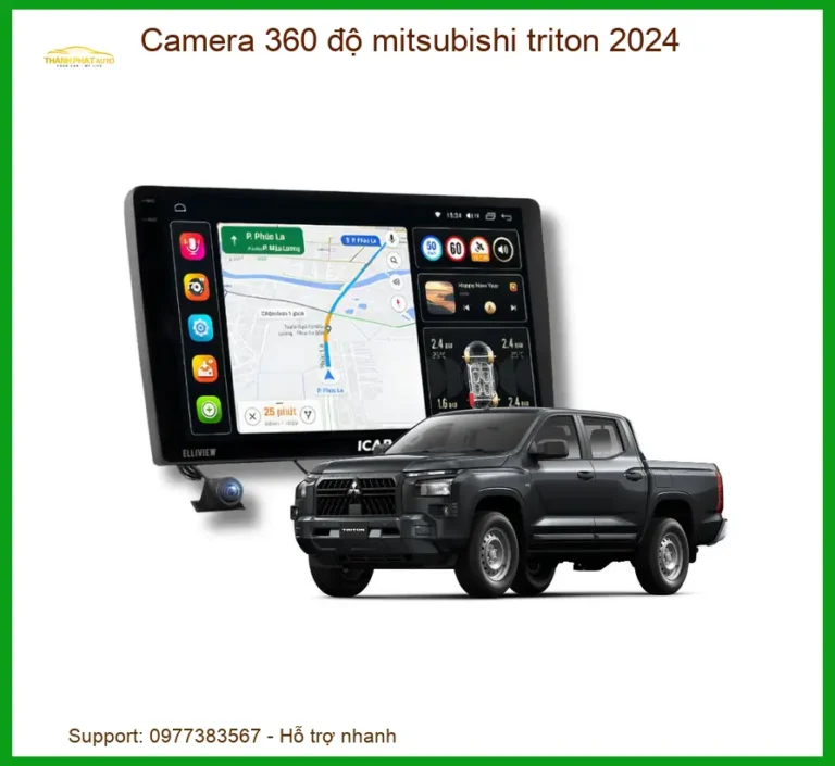 Camera 360 độ Mitsubishi Triton 2024 - Địa Chỉ Lắp Đặt Camera 360 Chính Hãng TPHCM