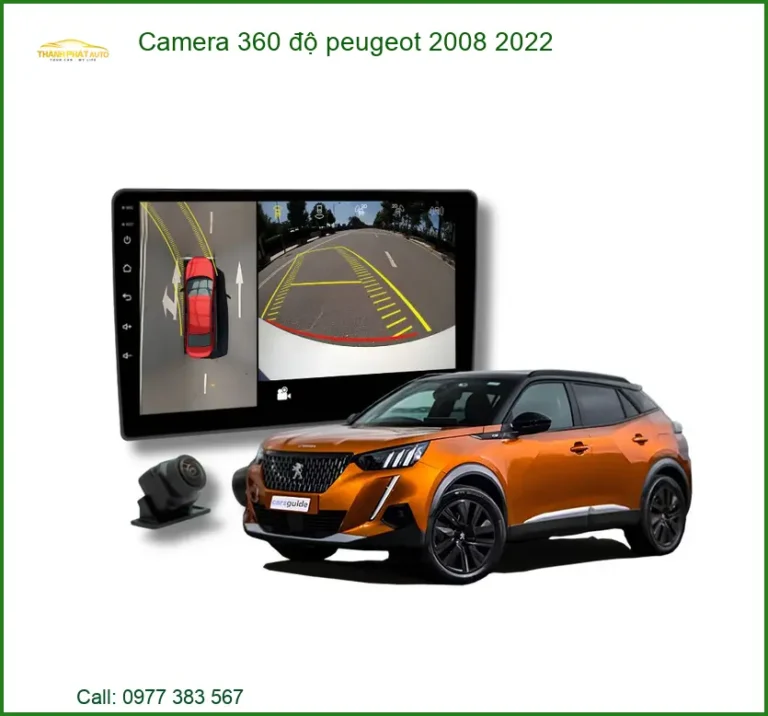 Camera 360 độ Peugeot 2008 2022 - Trung Tâm Lắp Đặt Chính Hãng TPHCM
