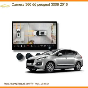 Camera 360 độ cho Peugeot 3008 2016 - Địa Chỉ Lắp Đặt Chính Hãng TPHCM