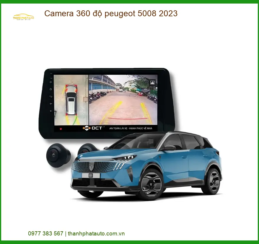Camera 360 độ Peugeot 5008 2023 - Địa Chỉ Lắp Đặt Uy Tín TPHCM
