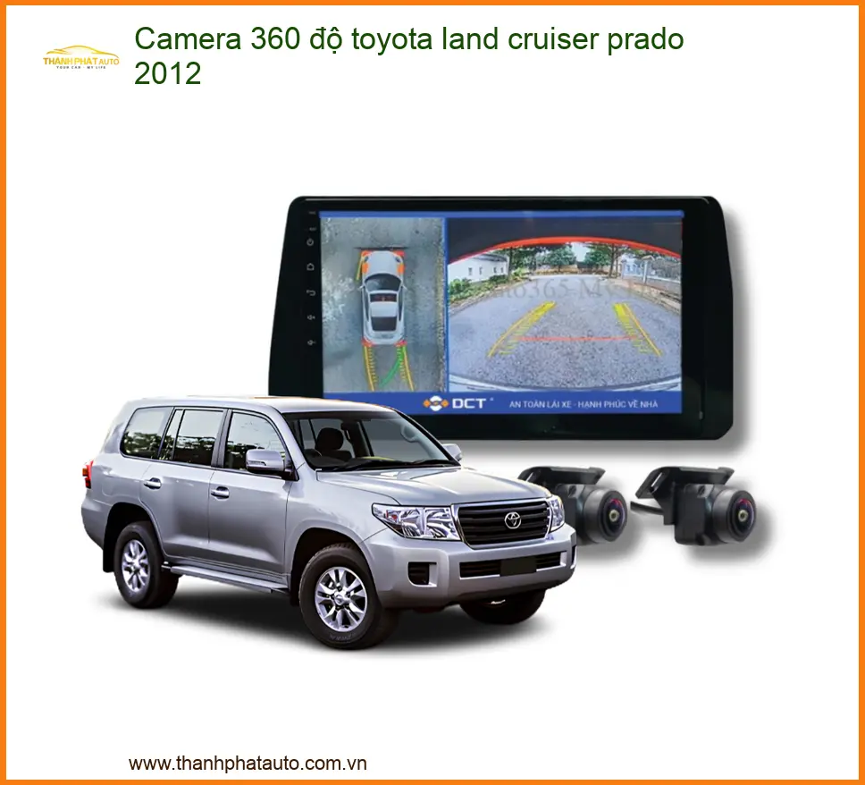 Camera 360 độ Toyota Land Cruiser Prado 2012 - Địa Chỉ Lắp Đặt Uy Tín TPHCM