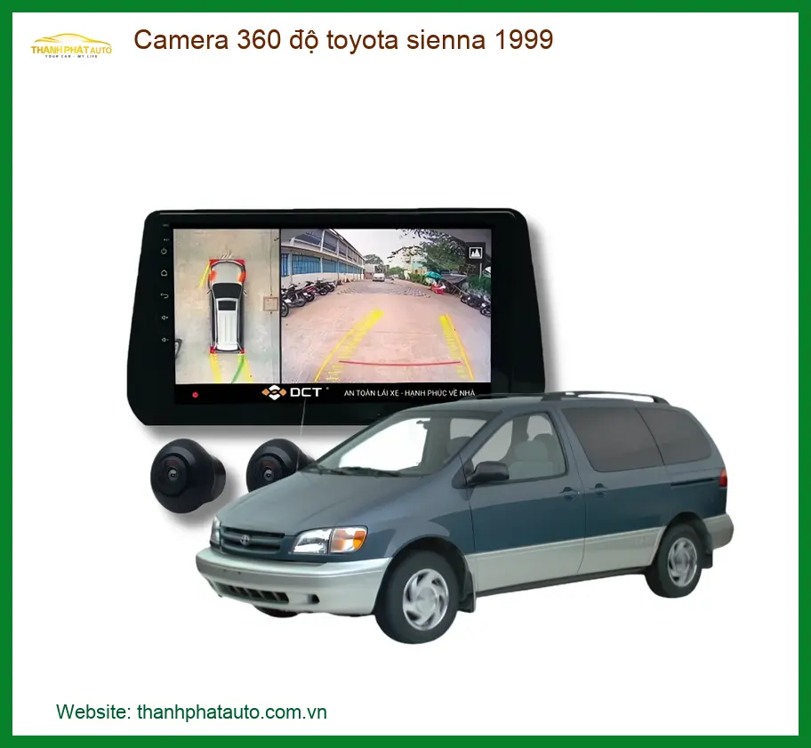 Camera 360 Độ Ô Tô Toyota Sienna 1999 - Địa Chỉ Lắp Đặt Uy Tín TPHCM