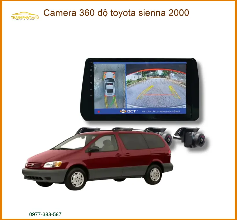 Camera 360 độ Toyota Sienna 2000 - Địa Chỉ Lắp Đặt Uy Tín TPHCM