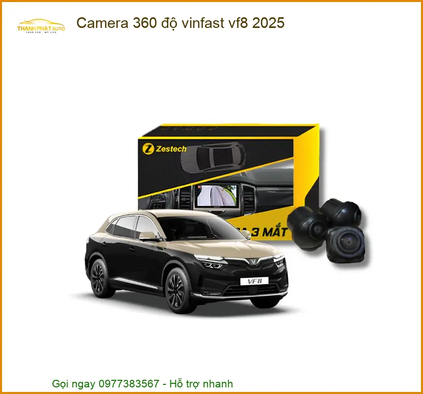 Hệ Thống Camera 360 Độ Vinfast VF8 2025 - Địa Chỉ Lắp Đặt Uy Tín TPHCM