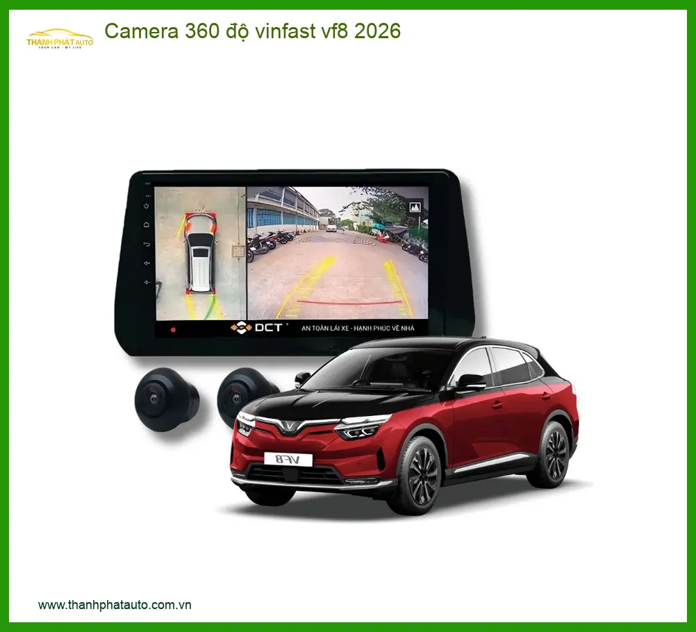 Camera 360 độ Vinfast VF8 2026 - Địa Chỉ Lắp Đặt Chính Hãng Uy Tín TPHCM