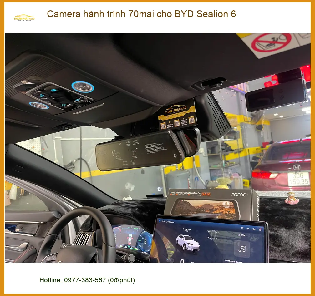 Anh Tấn lắp Camera hành trình 70mai BYD Sealion 6 Quận 9 lái xe an toàn ảnh thực tế 2