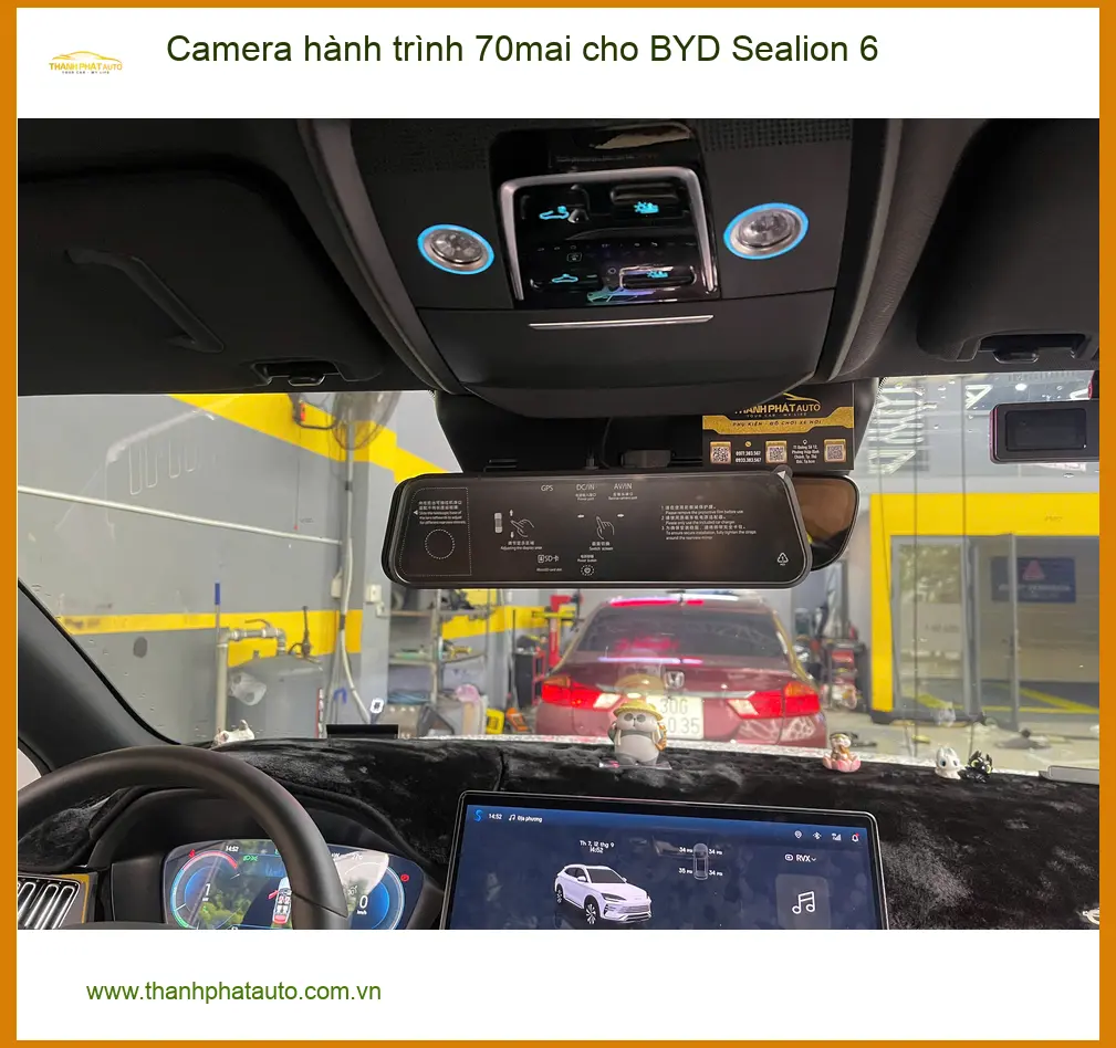 Anh Tấn lắp Camera hành trình 70mai BYD Sealion 6 Quận 9 lái xe an toàn ảnh thực tế 3