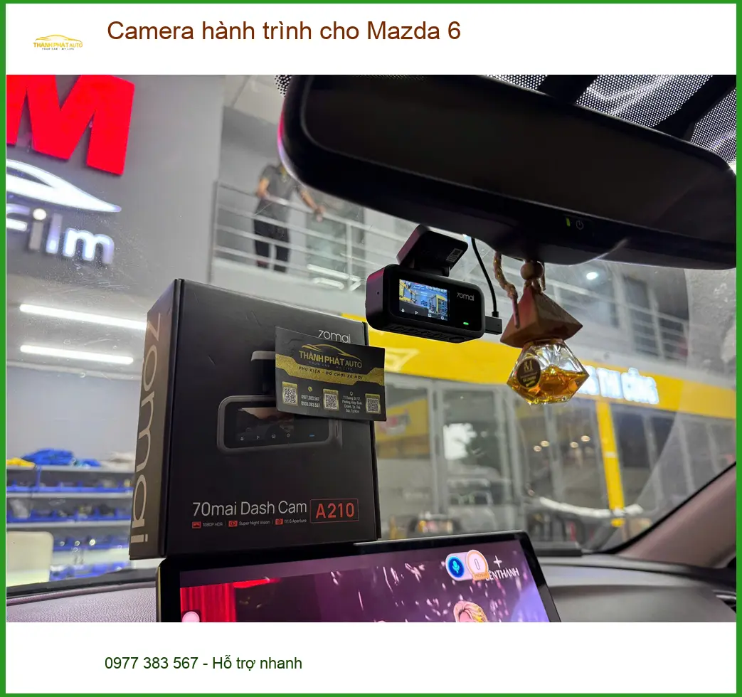 Anh Duy lắp camera hành trình cho Mazda 6 tại Quận 9 để an tâm hơn khi di chuyển ảnh thực tế 4