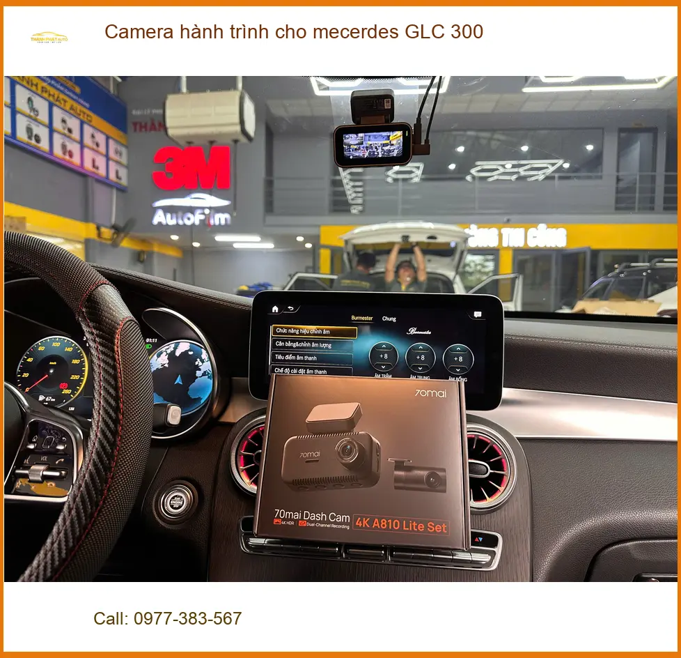 Anh Khải lắp camera hành trình cho Mercedes GLC 300 Quận 9 để an tâm khi lái xe ảnh thực tế 4