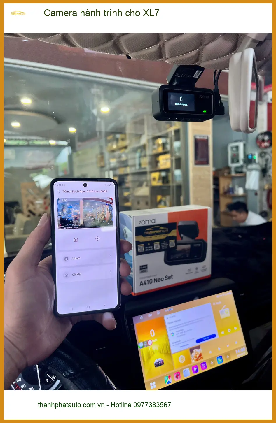 Anh Lâm lắp Camera hành trình cho XL7 tại Thủ Đức để an tâm lái xe