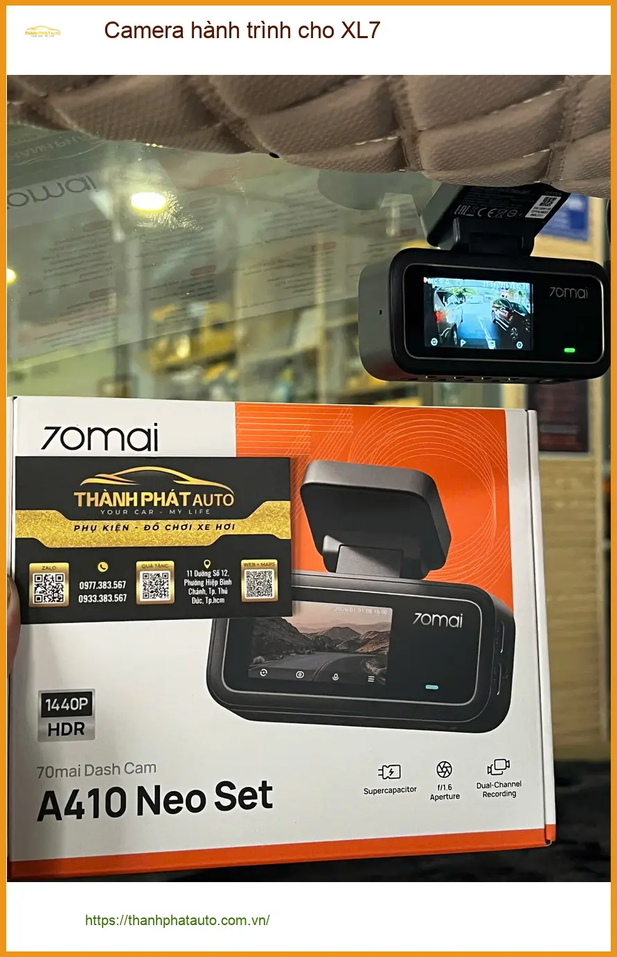 Anh Lâm lắp Camera hành trình cho XL7 tại Thủ Đức để an tâm lái xe ảnh thực tế 5