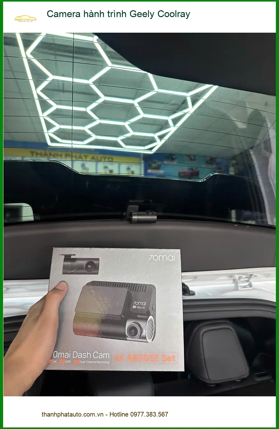 Anh Tuấn Kiệt lắp camera hành trình Geely Coolray ở Quận 12 để ghi lại mọi cung đường