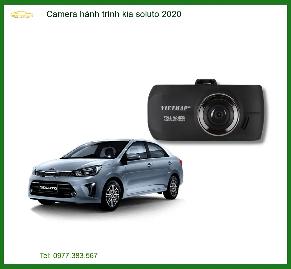 Camera hành trình Kia Soluto 2020 - Trung Tâm Gắn Chính Hãng TPHCM