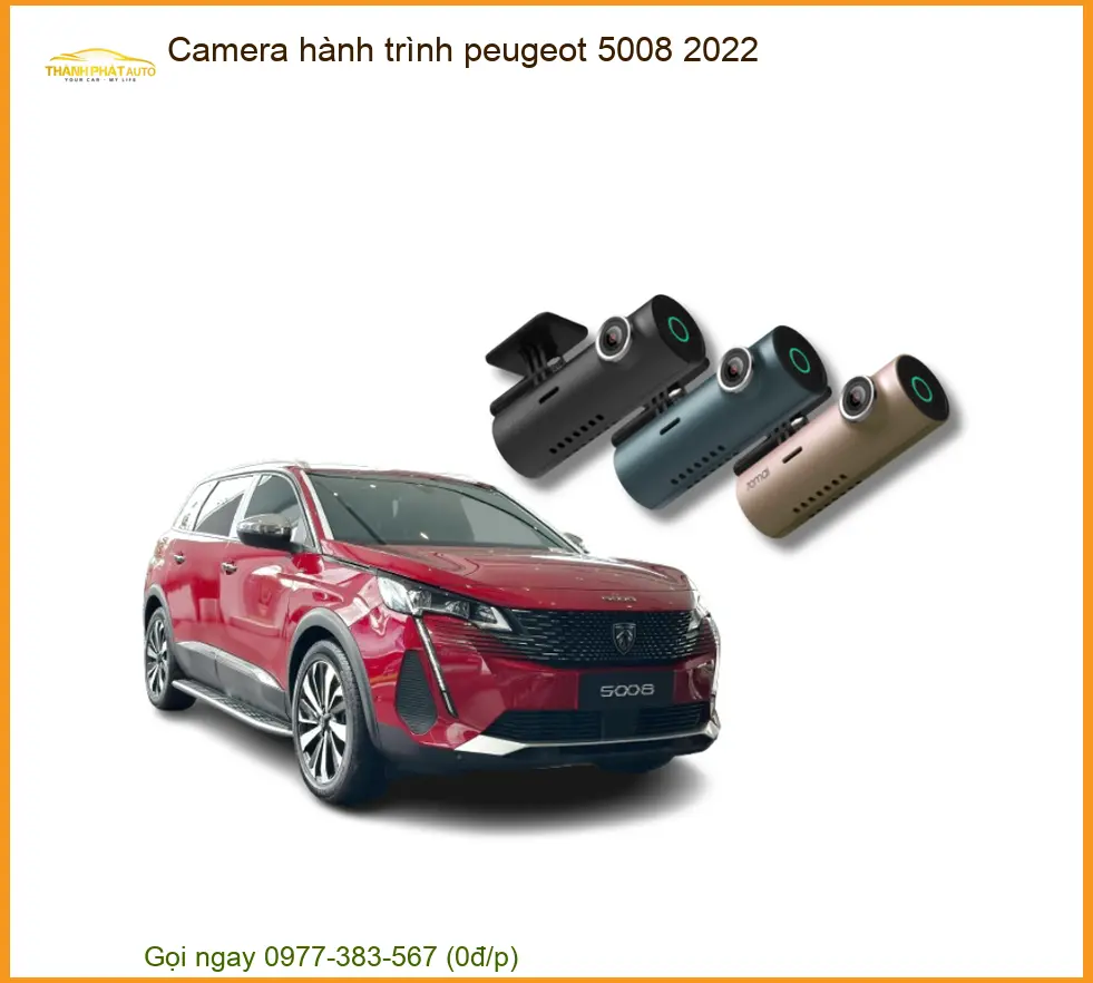 Camera Hành Trình Peugeot 5008 2022 - Địa Chỉ Lắp Đặt Chính Hãng TPHCM
