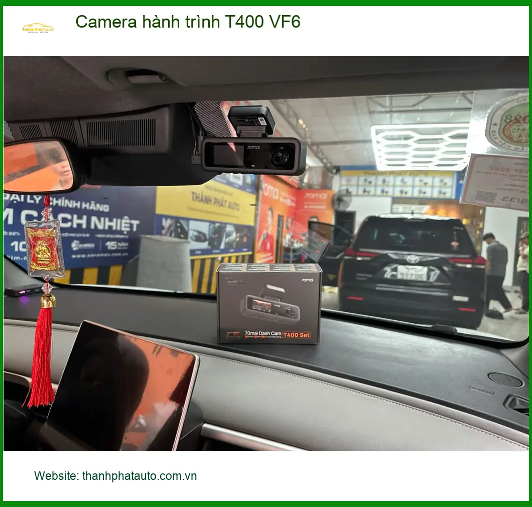 Chị Thảo lắp Camera hành trình T400 cho VinFast VF6 tại Quận 12 ảnh thực tế 5