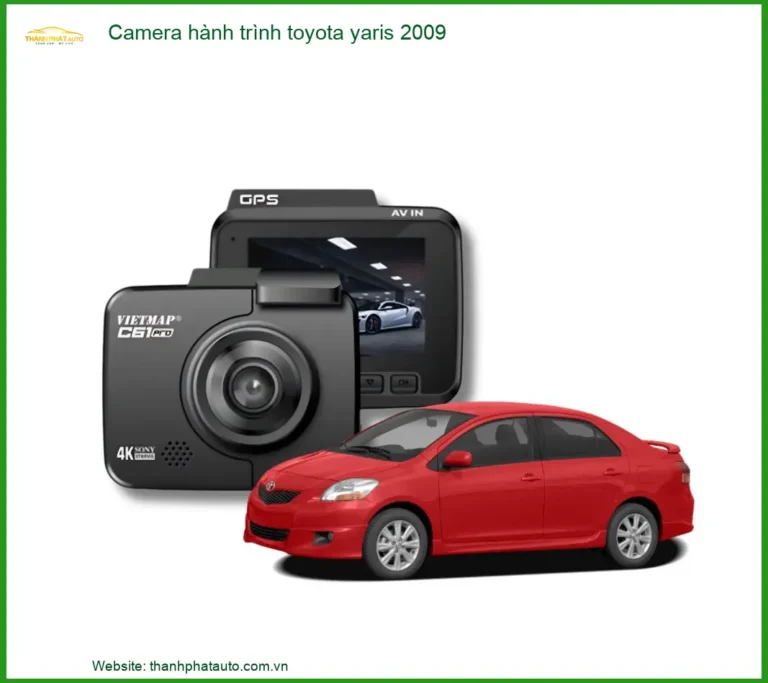 Camera hành trình Toyota Yaris 2009 - Đơn Vị Thi Công Chính Hãng Uy Tín TPHCM