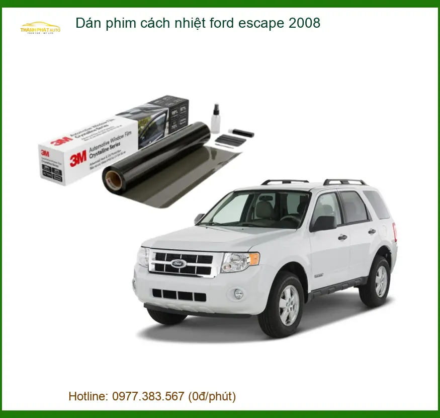 Dán Phim Cách Nhiệt Ford Escape 2008 - Trung Tâm Thi Công Giá Tốt TPHCM