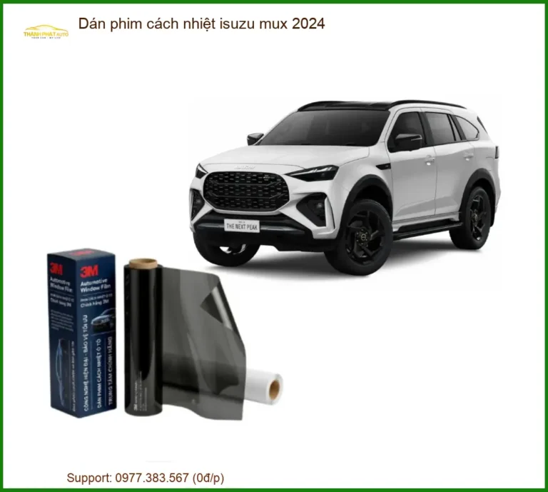 Dán Phim Cách Nhiệt Isuzu Mu-X 2024 - Trung Tâm Thi Công Chính Hãng TPHCM