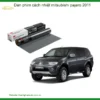 Dán Phim Cách Nhiệt Mitsubishi Pajero 2011 - Địa Chỉ Lắp Đặt Uy Tín TPHCM