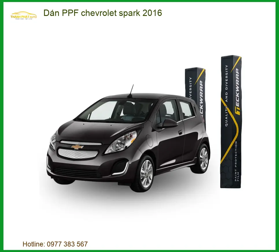 Dán PPF Bảo Vệ Sơn Xe Chevrolet Spark 2016 - Địa Chỉ Lắp Đặt Uy Tín TPHCM