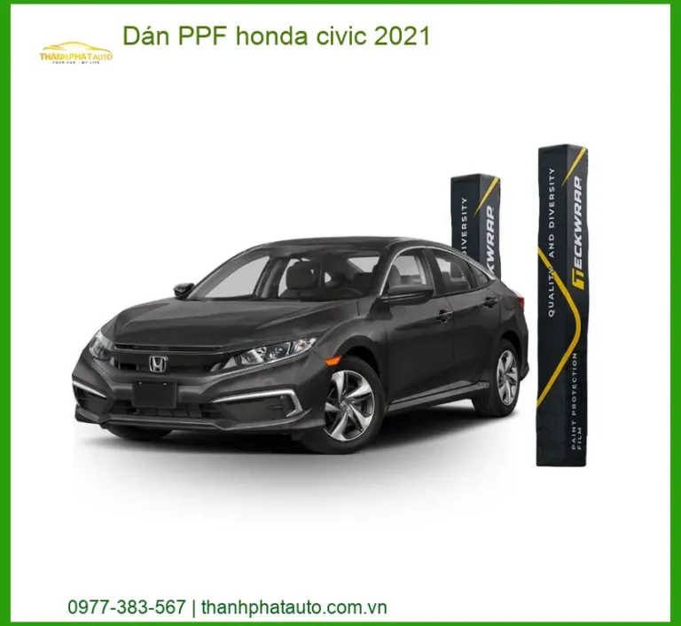 Dán PPF Honda Civic 2021 - Trung Tâm Thi Công Uy Tín TPHCM