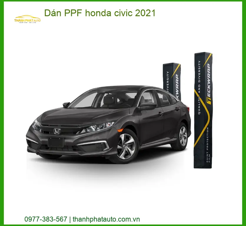 Dán PPF Honda Civic 2021 - Trung Tâm Thi Công Uy Tín TPHCM