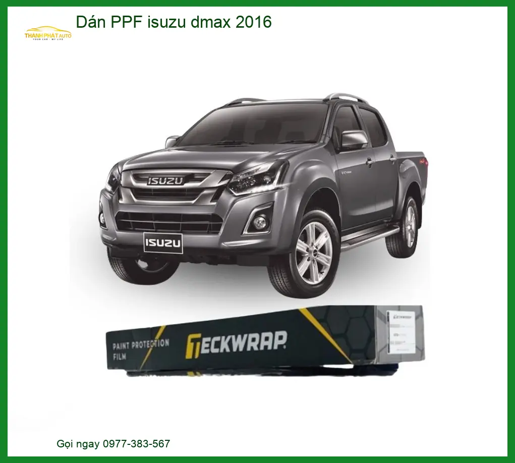 Dán PPF Isuzu Dmax 2016 - Địa Chỉ Lắp Đặt Chính Hãng TPHCM