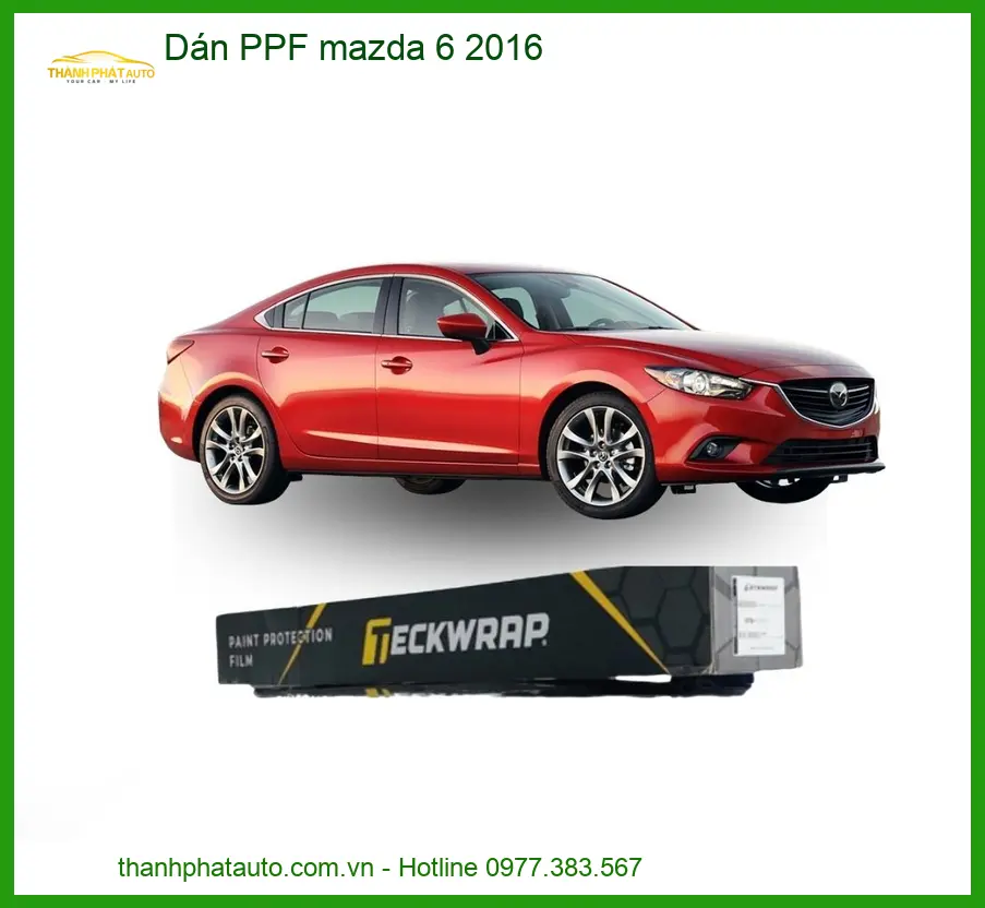 Dán PPF Bảo Vệ Sơn Mazda 6 2016 - Trung Tâm Thi Công Cao Cấp TPHCM