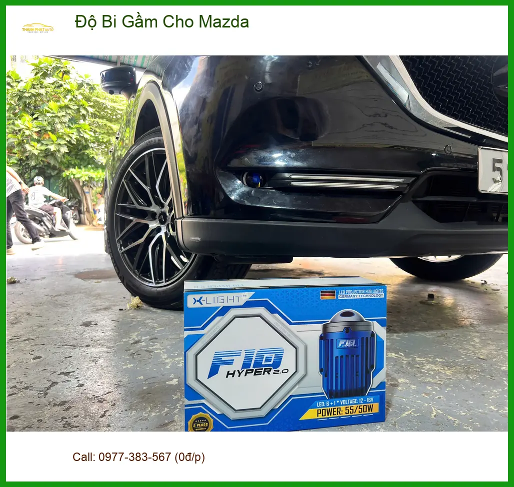 Anh Quang độ bi gầm cho Mazda CX-5 tại Quận Thủ Đức vì đèn zin yếu khi đi đêm