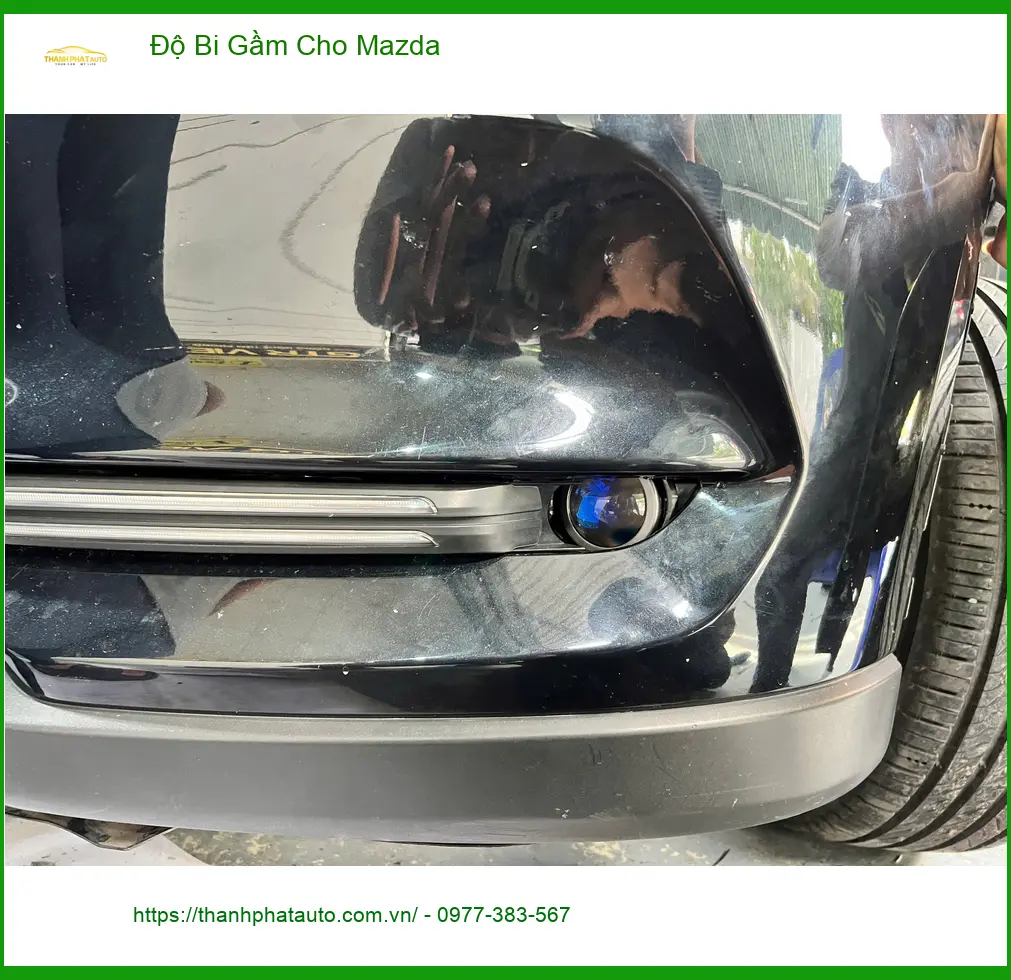Anh Quang độ bi gầm cho Mazda CX-5 tại Quận Thủ Đức vì đèn zin yếu khi đi đêm ảnh thực tế 4