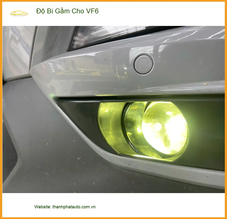 Anh Minh độ bi gầm cho VinFast VF6 tại Quận 9 vì đèn zin quá yếu khi đi đêm ảnh thực tế 4