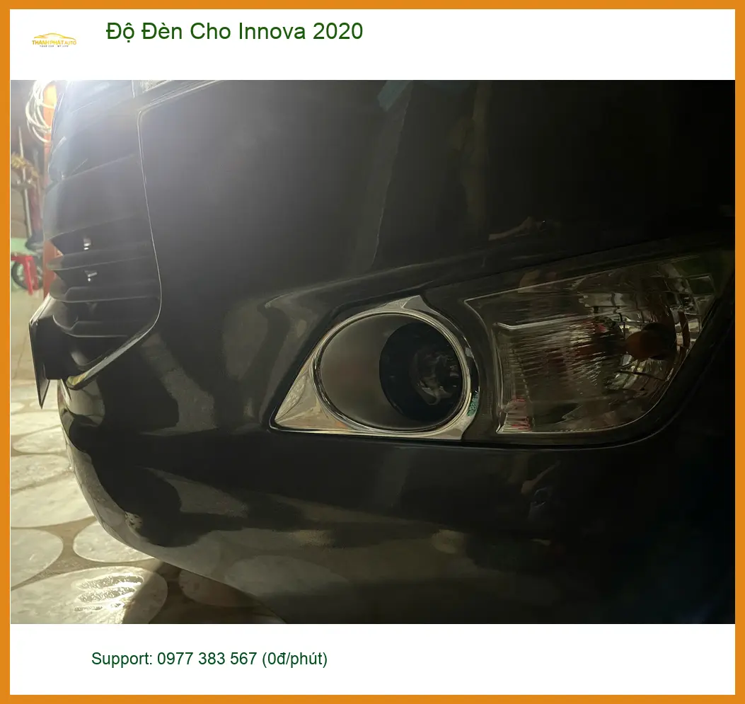 Anh Tấn độ đèn cho Innova 2020 Quận 9 để cải thiện tầm nhìn ban đêm ảnh thực tế 2