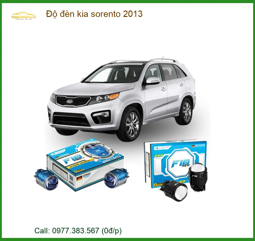 Độ Đèn Bi LED Laser Kia Sorento 2013 - Trung Tâm Lắp Đặt Chính Hãng TPHCM